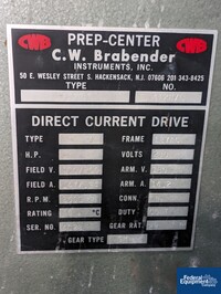 Image of 0.75" Brabender Extruder, 25:1 L/D, Model 2503 02