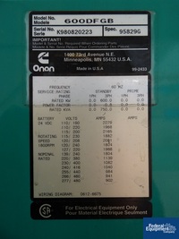 Image of 600 KW CUMMINS GENSET, MODEL 600DFGB 16
