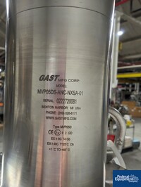 Image of 160 Gal Feldmeier Agitated Receiver Tank, 316L S/S, 60# 06
