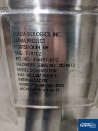 Image of 100 Liter Feldmeier Reactor, 316L S/S, 60/125# 03