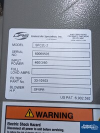 Image of 510 Sq Ft United Air Specialist Dust Collector, Model SFC2L-2 02