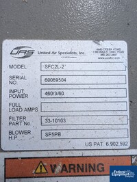 Image of 510 Sq Ft United Air Specialist Dust Collector, Model SFC2L-2 02