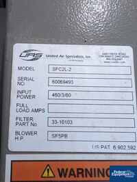 Image of 510 Sq Ft United Air Specialist Dust Collector, Model SFC2L-2 02