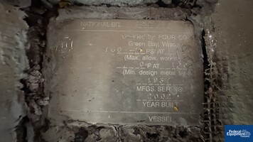 Image of 2,100 Gal Four Corp Reactor, Alloy 20, 100/100# 02