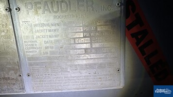 Image of 4,000 Gal Pfaudler Glass Lined Reactor, 100/90# 03