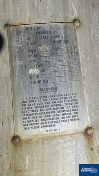 Image of 2,600 Gal Niles Steel Tank Receiver, 304 S/S, 100# 02