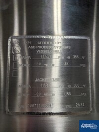 Image of 500 Liter A&B Process Systems Receiver Tank, 316 S/S, 44/150# 02