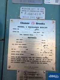 Image of 59 HP Cleaver Brooks Water Tube Boiler, Model M4P-2500 05