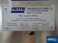 Image of Fette Turret Lift, S/S 02