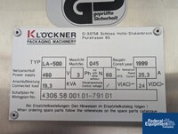 Image of Klockner Vertical Strip Packer, Model LA-500 02