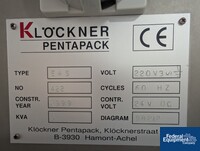 Image of Klockner Blister Pack, Model EAS 02