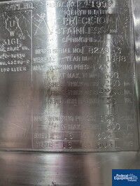 Image of 150 Liter Precision Stainless Reactor, 316L, 45/100# 02