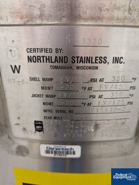 Image of 400 Liter Northland Reactor, Hastelloy C22, 45/125# 02