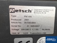 Image of Retsch Ball Mill, Model PM400 02