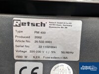 Image of Retsch Ball Mill, Model PM400 02