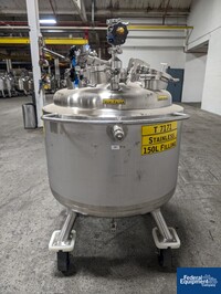 Image of 150 Liter Precision Stainless Jacketed Receiver Tank, 316L S/S, 45/100 03