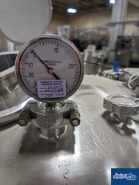 Image of 150 Liter Precision Stainless Jacketed Receiver Tank, 316L S/S, 45/100 12