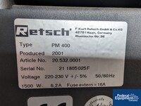 Image of Retsch Ball Mill, Model PM400 02