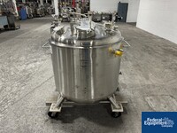 Image of 600 Liter Precision Stainless Jacketed Receiver Tank, 316L S/S, 45/100# 05