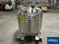 Image of 600 Liter Precision Stainless Jacketed Receiver Tank, 316L S/S, 45/100# 06