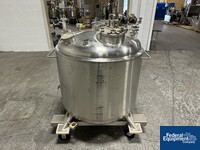 Image of 600 Liter Precision Stainless Jacketed Receiver Tank, 316L S/S, 45/100# 07