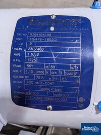 Image of 500 Liter DCI Reactor, 316L S/S, 45/150# 10