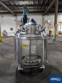 Image of 500 Liter Precision Stainless 316L Stainless Steel Jacketed Mixing Tank 05