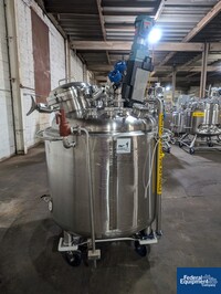 Image of 500 Liter Precision Stainless 316L Stainless Steel Jacketed Mixing Tank 06