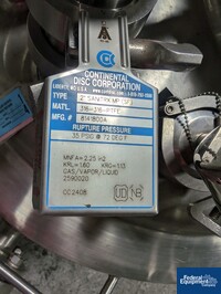 Image of 150 LIter Mueller Reactor, 316L S/S, 35/60# 20