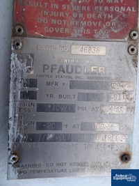 Image of 300 Gal Pfaudler Glass-Lined Reactor, 100/90# 13