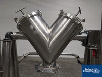 Image of 3 Cu Ft Keith Machinery Twin Shell Blender, S/S 10