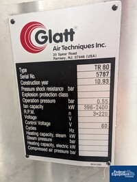 Image of Glatt Power Sieve, Model TR-80, S/S 02
