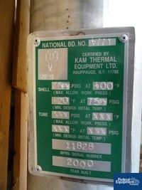 Image of 30 SQ FT KAM THERMAL HEAT EXCHANGER, HASTELLOY C, ATM/75# 04