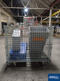 Image of Lot of Plastic Bins in Cart 03