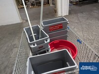 Image of Lot of Plastic Bins in Cart 05