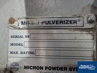 Image of Hosokawa Micron Powder Systems Mikro Pulverizer, Model 4TH 02