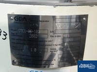 Image of GEA WESTFALIA CENTRIFUGE, MODEL CTC1-06-107, S/S 07