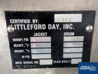 Image of 212 Cu Ft Littleford Mixer Dryer, Model VT 6000 D, S/S, Vac., JKT. 08