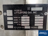 Image of 212 Cu Ft Littleford Mixer Dryer, Model VT 6000 D, S/S, Vac., JKT. 42