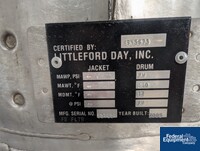 Image of 212 Cu Ft Littleford Mixer Dryer, Model VT 6000 D, S/S, Vac., JKT. 43