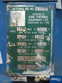 Image of 490 SQ FT KAM THERMAL HEAT EXCH. HASTELLOY C276, 100/15# 06