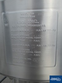 Image of 100 Liter DCI Jacketed Receiver, 316 S/S, 50/170# 09