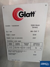 Image of Glatt Mini Glatt 5 Fluid Bed Dryer, S/S 13