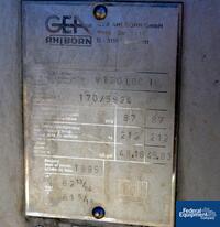Image of 2,500 Sq Ft Gea Ahlborn Plate Heat Exchanger, S/S, 87# 08