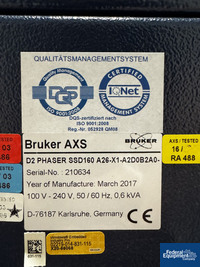 Image of Bruker AXS X-Ray Diffractometer, Model D2 PHASER 02