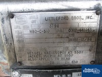 Image of 1.8 Cu Ft Littleford Mixer, Model DVT 50, 304 S/S, JKT, 450# 13