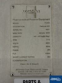 Image of 60" O''Hara FastCoat Coating Pan, Model FC400, S/S 08