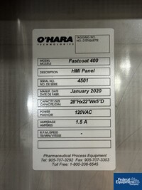 Image of 60" O''Hara FastCoat Coating Pan, Model FC400, S/S 14