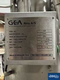 Image of GEA Niro Mobile Minor Spray Dryer, S/S 13