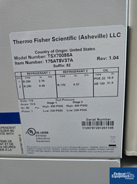 Image of Thermo Fisher Scientific ULT Freezer, Model TSX70086A 02